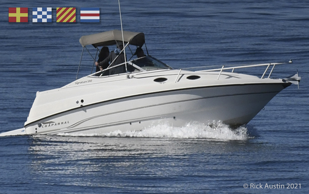 power boat sunny day